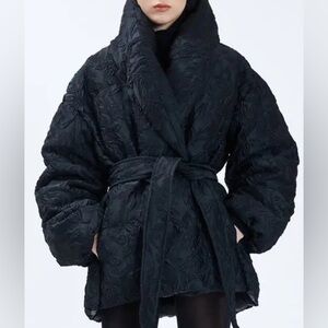 Nicole Benisti Priscilla Floral Jacquard Jacket Puffer